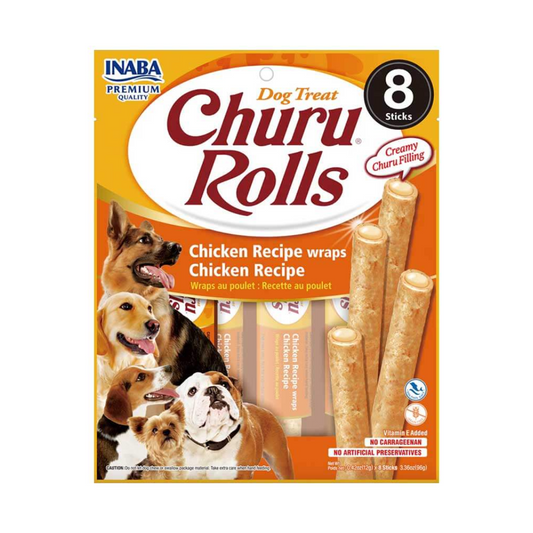 Churu Rolls Perro - Pollo (8 unidades)