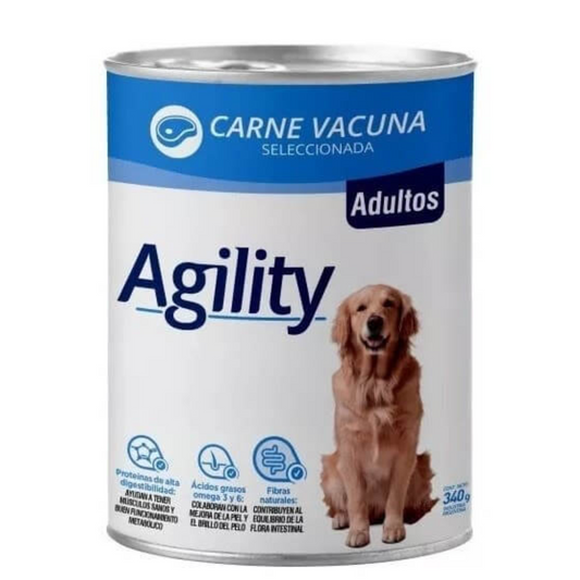 Lata Agility Perro Adulto Carne de Vacuno