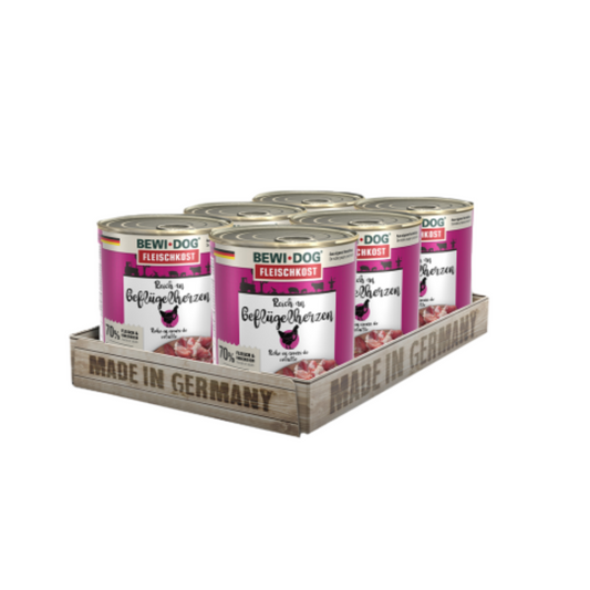 Caja Lata BewiDog Rico en Corazón de Ave X6 Unidades