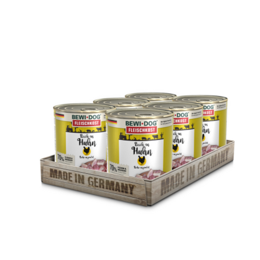 Caja Lata BewiDog Rico en Pollo X6 Unidades