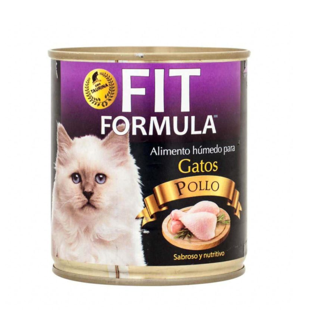 Display Lata Fit Formula Gato Pollo X12 Unidades