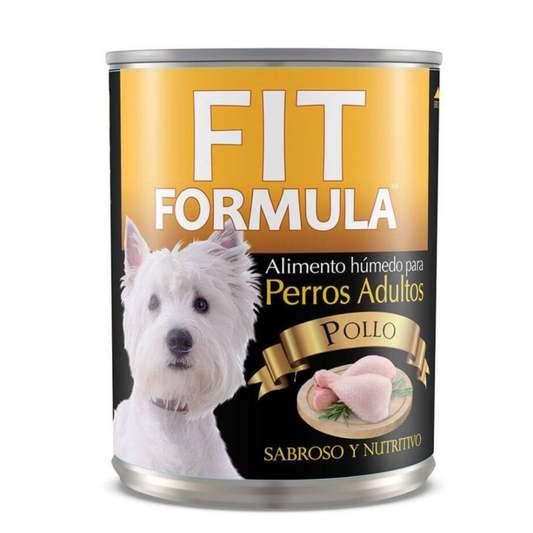 Lata Fit Fórmula Perro Pollo  X12 Unidades