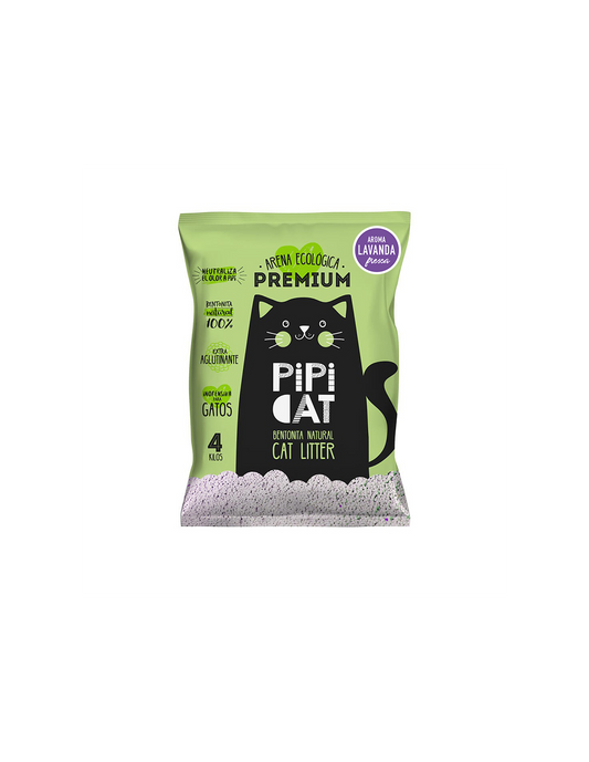 Arena sanitaria Pipicat 4 kg – aglutinación poderosa y control de olores sin residuos